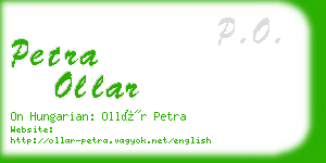 petra ollar business card